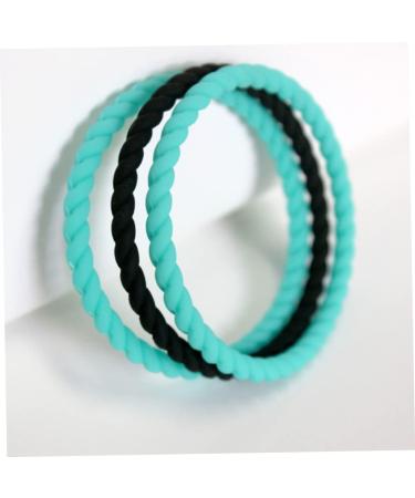 Operitacx 5pcs Silicone Bracelet Set - Men's and Women's Rubber Wristbands - Buy Online on GoSupps.com