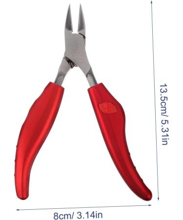 VINTORKY Folding Hawk Mouth Pliers Practical Toenail Clipper Cuticle Pusher Portable Nail Clipper para U as Ingrown Toenail Clipper Clippers Red Heavy Handle Rubber and Plastic - Buy Online on GoSupps.com