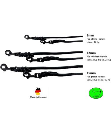 Dog Liner for Small & Large Dogs - Adjustable 5m x 15mm Double Linen with Black Hooks | International Shipping - Buy Online on GoSupps.com