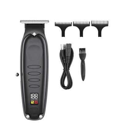 Hair Clippers for Men Hairdresser Oil Head Carving Push Shear LED LCD Digital Display USB Professional Electric Push Shear