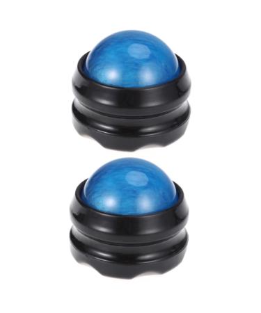 GLEAVI Manual Massage Ball 2pcs Massage Ball Massage Tools Essential Oil Manual Massage Ball Roller mediumx2pcs Bluex2pcs
