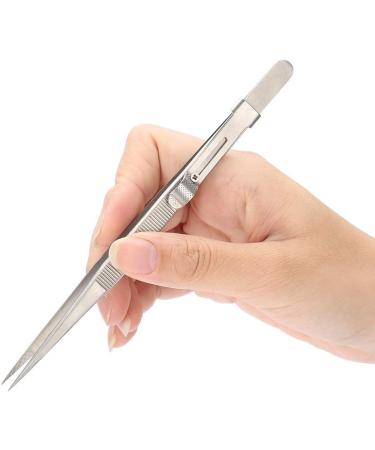 Adjustable Anti-Slip Stainless Steel Jewelry Tweezers | Precision Jewelry Making Tool - Buy Online on GoSupps.com
