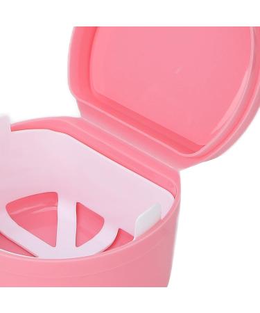 Buy 2Pcs Pink Denture Holder Case - Portable Partial Mouth Guard Container & Orthodontic Storage Box - Buy Online on GoSupps.com