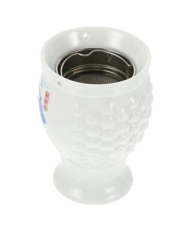 Gleavi 1stk Moxibustion cup scratch cup vascular tools scratching pot conical burning tool Chinese style power tools Moxibusion device MOXIBUSTION-TOP MOXISTION-BOX Ceramic white