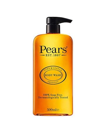 Pe.ars Pure & Gentle Shower Gel Body Wash With Glycerine And Natural Oils 100% Soap-Free And Dermatologically Tested Imported 500 Ml