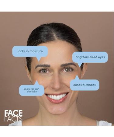 Face Facts Hydrating Under-Eye Gel Patches | Hyaluronic + Collagen | Smooths + Plumps | 4 pairs - Buy Online on GoSupps.com