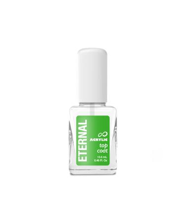Eternal Acrylic Top Coat Nail Polish - 13.5 mL Quick Dry Long Lasting Finish Top Coat for Nails with No UV Lamp Needed - Nail Color Protection  Chip Prevention & Glossy Fingernail for Women - 1 Unit Acrylic Top Coat 0.46...