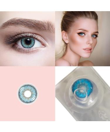 Natural Silicone Comfort Colored Contact Lenses - C-Hazel - 1 Pair (14.50mm 0.00 Diopters) - International Shipping - Buy Online on GoSupps.com