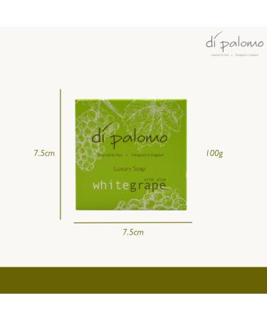 Di Palomo Vegan White Grape & Aloe Luxury Soap Bar - 100g Moisturising Hand Soap for Women & Men - Buy Online on GoSupps.com