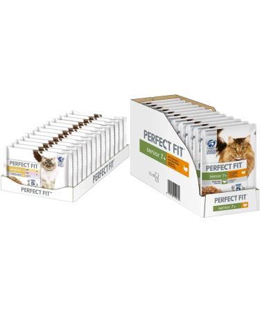 Sensitive 1+ - wet food for cats from 1 year - salmon in sauce & chicken - 13 x 4 x 85 g senior 7+ - wet food for cats from 7 years - with turkey and carrots - 12 x 85 g bundle with wet feed (turkey and carrots) Sensitive 1+ salmon & chicken 85 g (52 pack