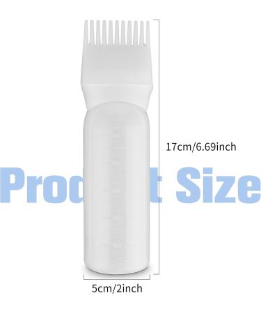 Wy Lighting Level 2 Hair Oil Applicator Bottle - 170ml Plastic with Graded Scale for Precise Hair Care (White) - International Shipping Available - Buy Online on GoSupps.com