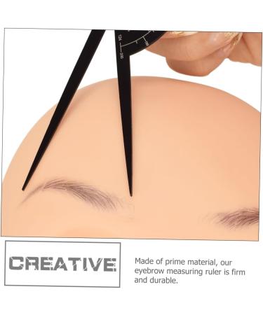 WOONEKY Eyebrow Measuring Mapping Balance Tattooing Supplies Stainless Positioning - Buy Online on GoSupps.com