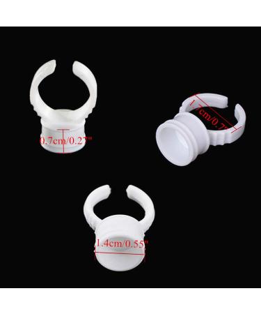 Yuelong 300PCS Disposable Pigment Rings - Tattoo Glue Holder & Ink Cups for Eyelash Extension & Nail Art (Medium) - 300 Count - Buy Online on GoSupps.com