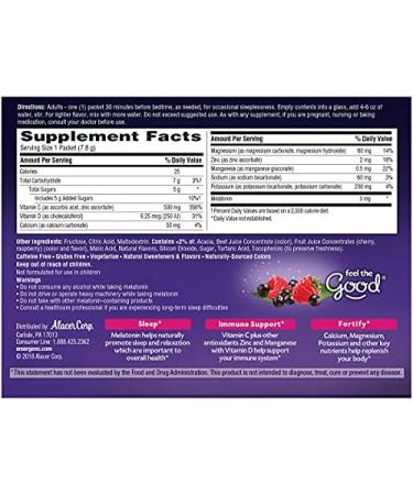 Emergen-Zzzz Nighttime Sleep Aid Berry PM - 24 Packets - Buy Online on GoSupps.com