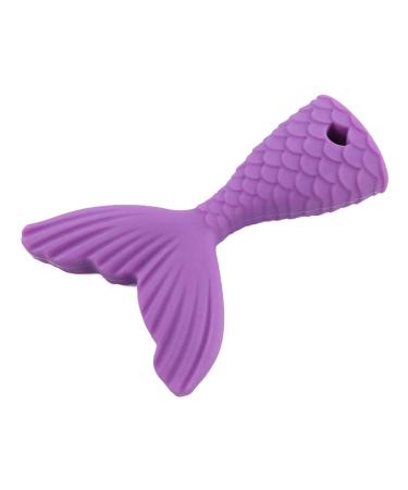 XIANGBEI 1 x Chew Necklace for Kids Boys Girls BPA Free Silicone Teether Autism Sensory Chew Toy Purple