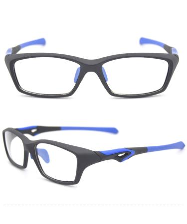 Gharaz 2 full frame reading glasses for women men sporty style rectangular anti-blue light computer reader (color: blue size: 2.0+) 2.0+ blue