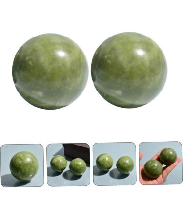 Buy Lurrose 2-Piece Massage Ball Set | Baoding Balls for Meditation & Hand Exercise | Green Jade Workout Tools - International Shipping Available - Buy Online on GoSupps.com