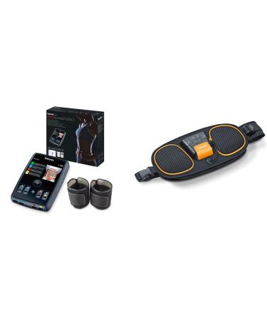 Beurer EM 95 Ems Homestudio Muskelstimulation device High End EMS training device for at home with app and virtual coach including cuffs and electrodes & em 39 2-in-1 abdominal and back muscle coach bundle with abdominal and back muscle trainer