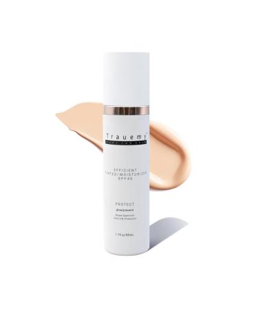 trauemy Anti-Aging Tinted Face Moisturizer Sunscreen SPF 46 & Hydrating Skin Care & Face Moisturizer - Chemical BB Cream Water-Resistant-Dewy