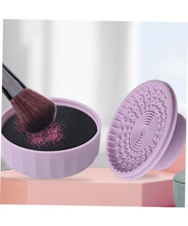 Housoutil Makeup Brush Cleaning Box Makeup Brush Cleaner Silicone Makeup Tool Cleaner Brush Cleaners Brush Cleaning Mat Cleansing Brush Makeup Cleaner for Foldable Dryer Silica Gel 7.9X5.25X4.9CM Violet - Buy Online on GoSupps.com