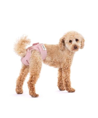 Lill's fuse pants for bitches with flexible closure washable organic cotton extra absorbent no extra insoles necessary from XS to XXL (s/m: 39-50 cm waist circumference pink berry (pink)) S/M: 39-50cm waist circumference pink berry (pink)