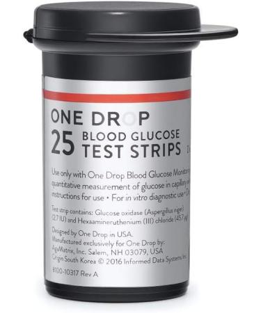 One Drop Diabetes Starter Kit: Bluetooth Glucose Meter, Lancing Device, Lancets, Test Strips (25ct), Carrying Case - Buy Online on GoSupps.com