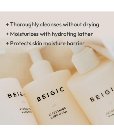 BEIGIC Refreshing Hand Wash - Vegan Foam Soap with Baobab & Lavender - Hypoallergenic for Sensitive Skin (10.6 oz - Buy Online on GoSupps.com