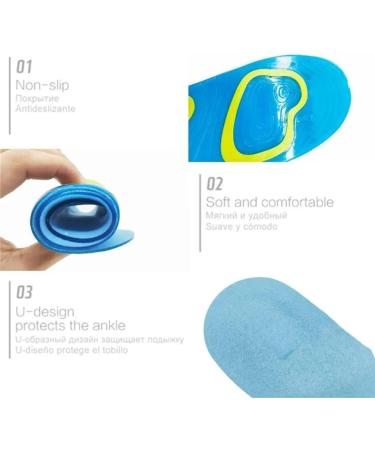 CSCDD Gel Insole - Orthopedic Foot Care Shock Absorption Sport Insoles Arch Support Pads for Shoes - Large Size D - Buy Online on GoSupps.com