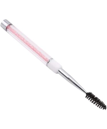 Acrylic Rhinestone Handle Eyelash Spiral Brush Comb Mascara Applicator Makeup Tool Yellow - Buy Online on GoSupps.com