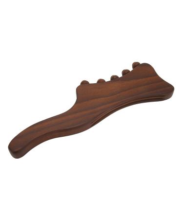 Wooden Scraping Stick - Gua Sha Massage & Acupuncture Tool | Tendon Roller Stick with 10 Beads for Health & Wellness - International Shipping Available - Buy Online on GoSupps.com