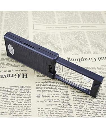 Pull Portable Magnifying Glass 2.5 Times / 45 Times Handheld Reading Magnifier Mini High Power Mirror with LED Light Counterfeit Light Black Made in China - Buy Online on GoSupps.com