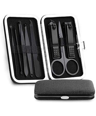 BANDKIT Stainless steel Manicure Set Pedicure kit Scissor Tweezer Ear pick Utility Toe Nail Clipper Facial Care Tool(8 Pieces) - Buy Online on GoSupps.com
