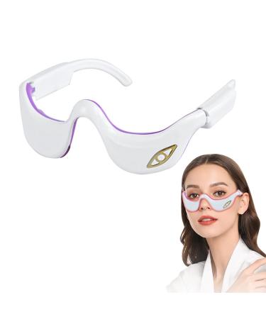 Naveso eye massager with heat temperature heat eyes heating pillows eye massage device anti-aging dark circles 6 massage modes 3 stages of the thickness for dry eyes reduce black circles