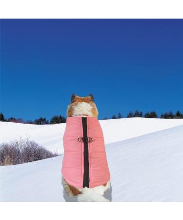 Buy Femax Waterproof Dog Jacket - Winter Warm Coat for Small & Medium Dogs | Padded Pet Vest in Pink Cherry Blossom - Buy Online on GoSupps.com