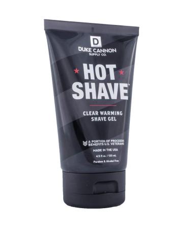 Duke Cannon Supply Co. - Hot Shave Clear Warming Shave Gel, Unscented (4.5 oz) Clear Shaving Gel for a Close and Comfortable Men Shave, 4.5 Fl Oz (Pack of 1) - Buy Online on GoSupps.com