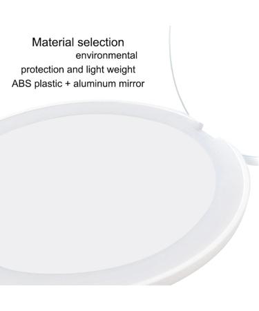Balawin 3X Portable Folding Mirror with LED Light Makeup Mirror 10X Magnifying Glass 12 Lamp Bead Mini Mirror Black - Buy Online on GoSupps.com
