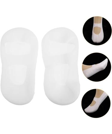 DRESSOOS 1 Pair Silicone Arch Gel Moisturizing Socks Plantar Socks Cooling Heel Repair Socks Silicone Socks Beach Socks Arch Socks Spa Men and Women White Dance Socks - Buy Online on GoSupps.com