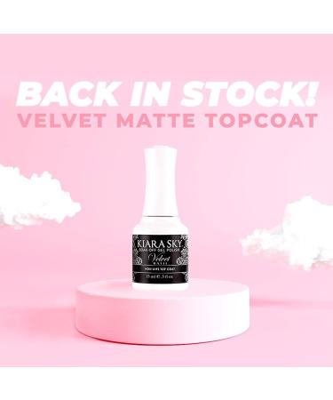 Kiara Sky Soak Off Gel Polish 0.5 fl oz - Top Coat Non Wipe Velvet - Buy Online on GoSupps.com