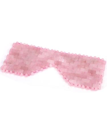 ideayard Rose Quartz Eye Mask Cooling Crystal Eye Mask for Headache Relief and Sinusitis Alleviation 17-fj-eye Mask