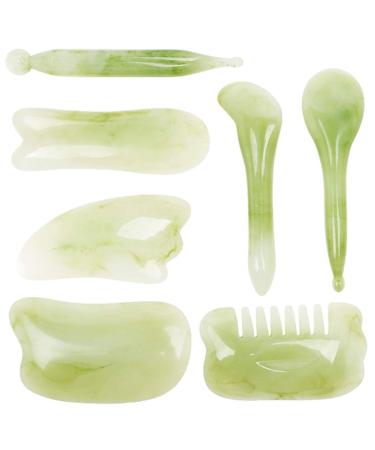 7st Gua Sha MassageBrett Guasha board facial tool Bodies Schaber Face massager Natural scrapping tool face cockroach tool rose scrollrad jade synthetic resin