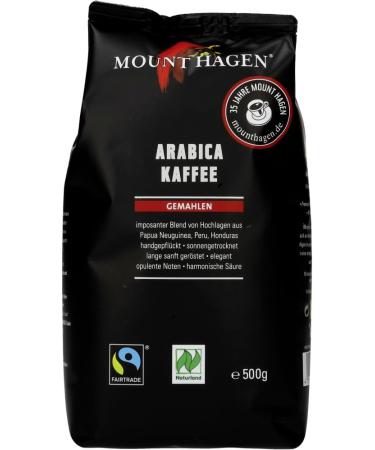  Mount Hagen Mount Hagen Organic grilled coffee 6 x 500 g - Buy Online on GoSupps.com