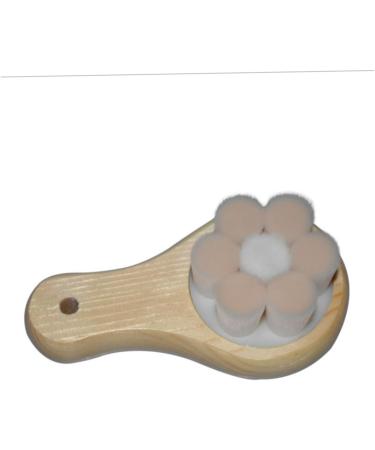 Ipetboom 1pc Facial Scrubber Brush Wood Face Brush Facial Body Cleansing Brush Electric Face Brush Face Cleaning Brush Facial Brush Face Wash Brush Manual Cleasing Milk Bamboo - Buy Online on GoSupps.com