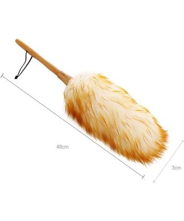 Jalzdieod 2X Wool Brush Duster Blinds Kitchen Keyboard Dust Cleaning Tool Car Duster Interior/Exterior Cleaner Smart 48cm - Buy Online on GoSupps.com