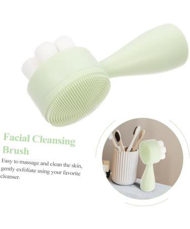 OHPHCALL Face Brush Silicone Exfoliating Pad Facial Cleaning Brush Face Massage Brush Travel Shave Soap Face Scrubber Brush for Massaging Skin Face Wash Silica Gel Household Facial Cleanser - Buy Online on GoSupps.com