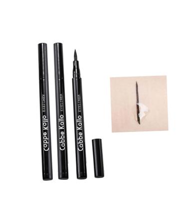 Angoily 5pcs Pen Eye Eyeliner for Makeup Smudge-proof Tool Black Fast Dry Waterproof Women Gel Liquid 1 count (Pack of 1) As Shown