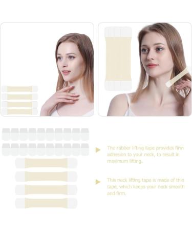 EXCEART Neck Lifting Tape 4PCS Instant Neck Facial Lifting Stickers Bands Adhesive Neck Lift Patch for Double Chin Jowls A As Shown a - Buy Online on GoSupps.com