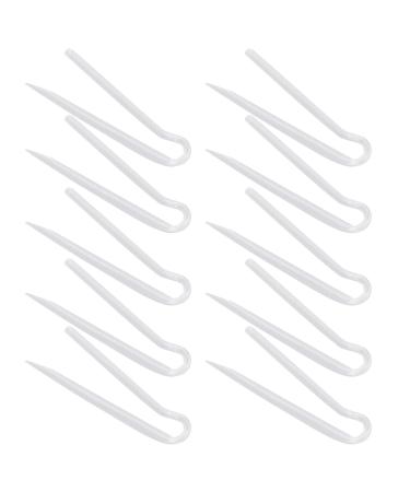 10pcs R-Type Hearing Aid Tubes Flexible Eardrum Bend Sound Guide Tube Flexible Flexible PVBTE Ear Mould Hearing Aid Tube Replacement (3.1 * 2.0mm) 3.1*2.0mm