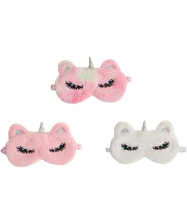 Buy Mobestech Unicorn Eye Patch Sleep Masks - 12 Pcs Comfortable & Breathable Plush Sleeping Blindfolds - Perfect for Students & Costumes | International Shipping Available - Buy Online on GoSupps.com