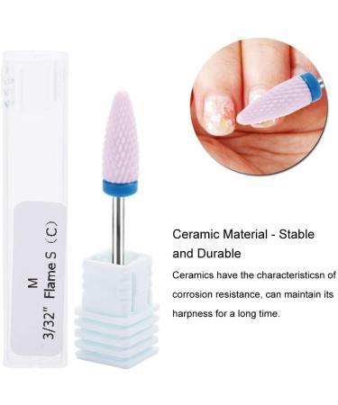 Nail shop professional nail polisher nail manicure tool 5 Types Ceramic Cylinder Shape Grinding Head Nail Drill Bit for Nail Polishing Manicure Tools(03#) - Buy Online on GoSupps.com