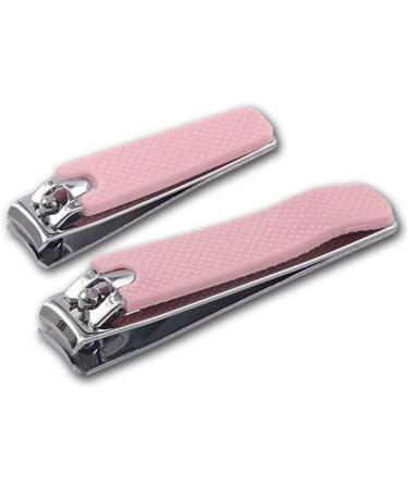 UNbit Nail Clipper Adult Nail Clippers/Pink Silicone Surface Carbon Steel Plating Pink Nail Clippers 8.5 * 1.5cm Pink Silicone Surface Nail Clippers - Buy Online on GoSupps.com
